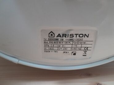 corek qizdiran: Ariston su qızdırıcısı – PRO ECO 80 H 1.8K PL Xüsusiyyətlər: - Həcmi