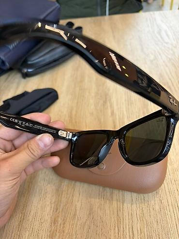 азотнокислое серебро: Очки с камерой Ray-Ban Wayfarer оригинал Глянцевая оправа, размер 53 — 3