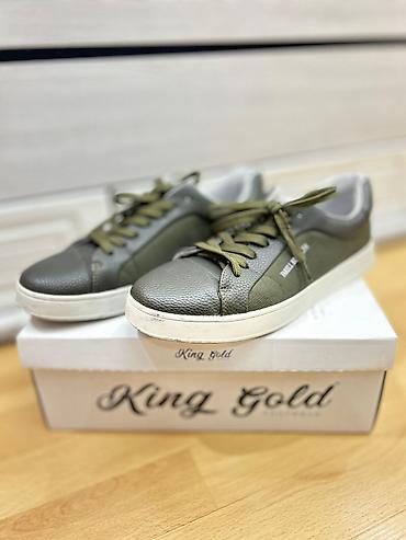 krossovka: King Gold kişi idman ayaqqabısı - Rəng: zeytun-yaşıl (açıq ağ — 2