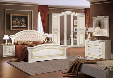 спальный гарнитур в стиле хай тек: Спальный гарнитур, Односпальная кровать, Двуспальная кровать, Двухъярусная кровать