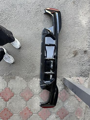 Обвес: Юбка заднего бампера Универсальный, 2019 г., цвет - Черный, Б/у, Платная доставка — 1