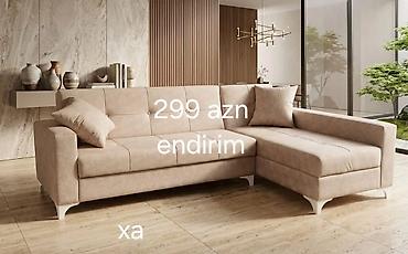divalar: Künc divan – L şəklində, müasir dizayn - Ölçü: 2.5 x 1.5 m (şəkildə — 2