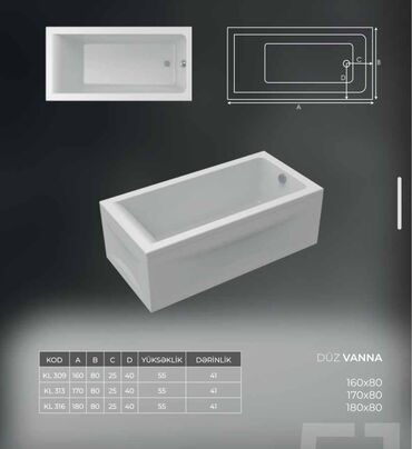 Vannalar: Yeni Vanna, Ödənişli çatdırılma -da lalafo.az — 16 Vannalar: Yeni Vanna, Ödənişli çatdırılma — 16