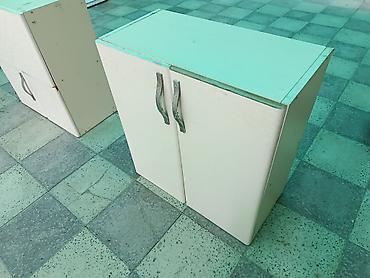 skaf kuxna ucun: Ağ rəngli ikitərəfli dolab 65 x 30 - Material: laminat/LDSP - Rəng — 2