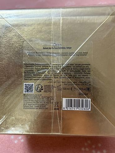 qızılın satışı: Orijinal Tiziana Terenzi – ORZA (100 ml) niş ətri satılır. Duty — 3