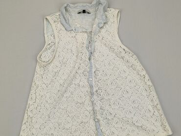 białe bluzki krótki rękaw eleganckie: Bluzka Damska, XL, stan - Dobry