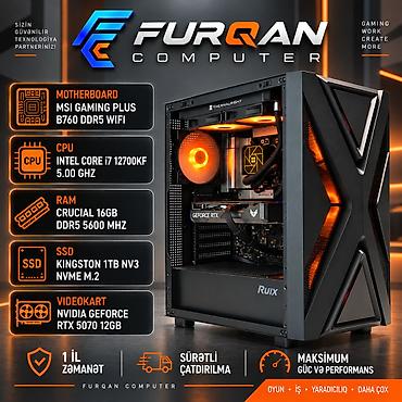 ➡️Gaming PC | RTX 5070 12GB | Core i7 12700KF 5.00 GHZ | 16GB DDR5 Ram lalafo.az -da ➡️Gaming PC | RTX 5070 12GB | Core i7 12700KF 5.00 GHZ | 16GB DDR5 Ram