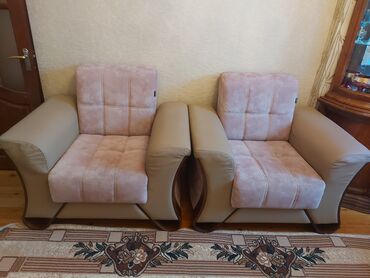 uqalok divanlar: İşlənmiş, 2 kreslo, Divan, Bazalı, Açılan