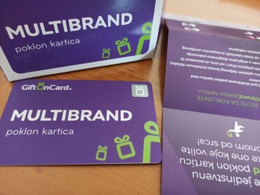 Usluge: Multibrand kartica na kojoj je protivrednost od 88.000 rsd, prodajem