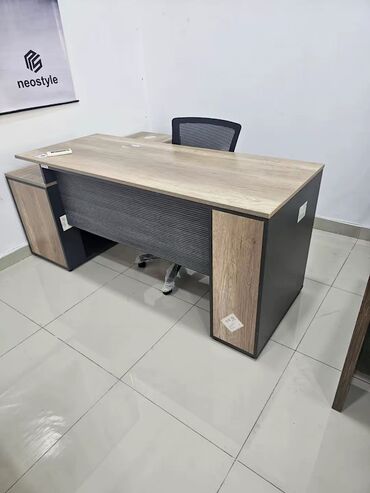 Sifarişlə ofis dəst mebeli: Mebel istehsalı və quraşdırma xidməti - Ofis masaları: İki rəngli — 1