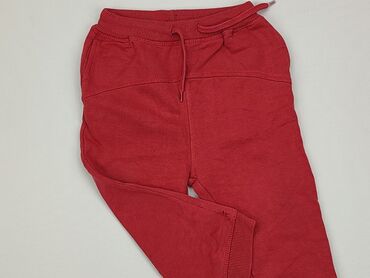 czerwone spodnie dla chłopca: Spodnie dresowe, Orchestra, 12-18 m, stan - Zadowalający