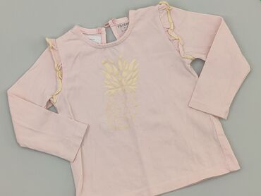 neonowa różowa bluzka: Bluzka, 6-9 m, stan - Dobry