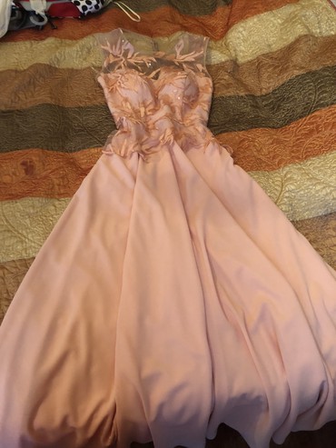 бальное платье для девочки: S (EU 36), цвет - Оранжевый, Вечернее