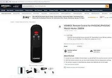 Aksesoari za TV i video: Daljinski upravljač za infracrveni grejač VONROC/ICON – kompatibilan — 9