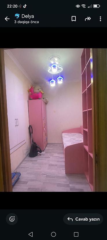 nabor acar: Uşaq otağı üçün mebel dəsti - Rəng: pudra/çəhrayı - Tərkib: - Divara — 1