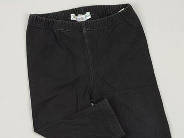 czarne legginsy prazkowane: Spodnie dresowe, 6-9 m, stan - Dobry