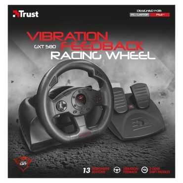 uşaq qaçış krossovkaları: Sükan (руль) və pedal kompyüter və ps3 üçün Təzədir Trust GXT 580