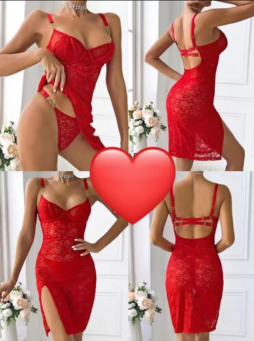 Gecəliklər: Qırmızı Lingerie və Gecə Dəsti – fərqli modellər • Parça və dizayn — 4