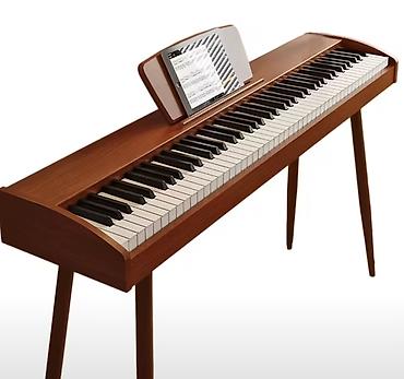 piano şekilleri: Elektro Pianino Qəhvəyi rəngli 88 klaviş tam oktava Pianino səslidir 4 — 6