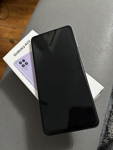 galaxy folder: Samsung Galaxy A22, Б/у, цвет - Фиолетовый, 2 SIM — 2