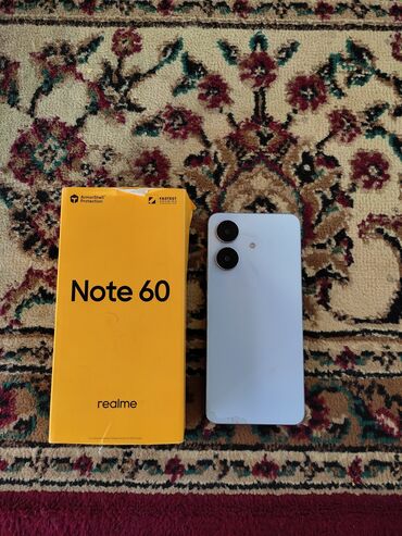 xiaomi redmi note 9 бишкек: Realme Note 60, Б/у, 128 ГБ, цвет - Белый, 2 SIM