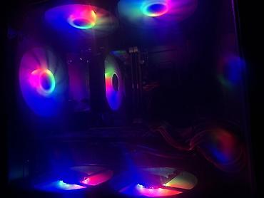 Настольные ПК и рабочие станции: Игровой компьютер с подсветкой RGB + монитор, клавиатура и мышка — 4
