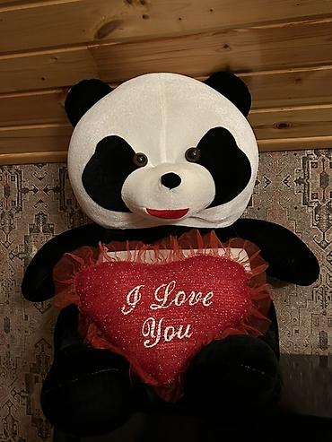 robot oyuncaqlar: Böyük ölçülü panda oyuncağı – qucaqlamalıq, yumşaq plyuş materialdan — 1