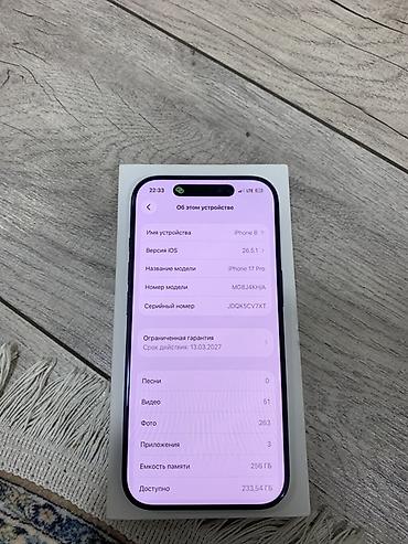 айфон бу 13 про: IPhone 17 Pro, Б/у, 256 ГБ, Синий, Коробка, 95 % — 7