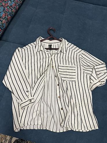 polo assn: Женская рубашка в полоску - Цвет: молочно‑белый фон с узкими — 1