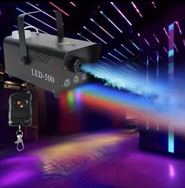 Digər biznes avadanlığı: Led işıqlı Tüstü aparatı səhnə üçün 500w. 
Pultla idarəetmə mümkündür — 3