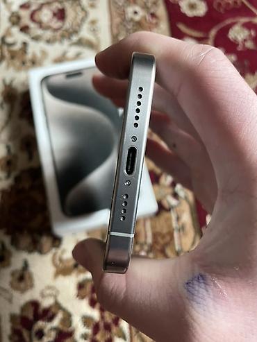 Apple iPhone: IPhone 15 Pro Max, Б/у, 256 ГБ, Natural Titanium, Коробка, 100 % — 10