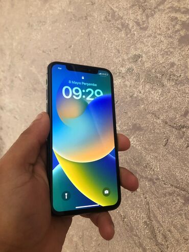 iphone 5 ekranı: IPhone X, 64 GB, Qara, Simsiz şarj