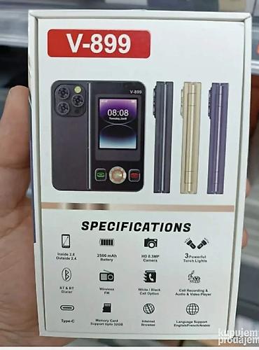 Ostali mobilni telefoni: Telefon V-899 na preklop Dual SIM Model: V-899 Idealan uređaj za one — 11