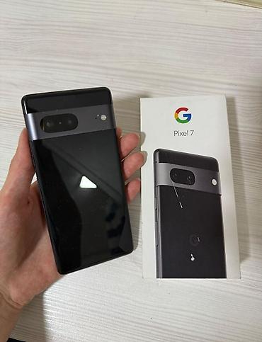 гугл: Google Pixel 7, Б/у, 128 ГБ, цвет - Черный, 1 SIM, eSIM — 1