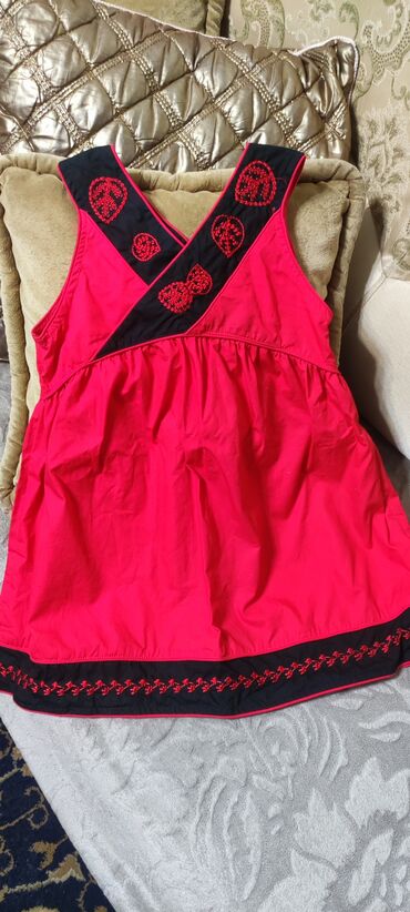 Платья: Детское платье, цвет - Красный, Новый