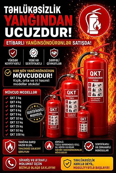 🧯 Ev, ofis və avtomobil üçün sertifikatlı və etibarlı