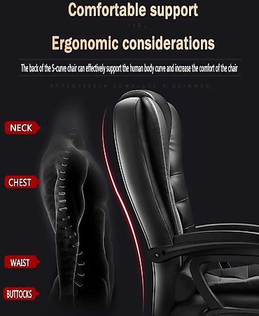 Ofis və oyun kresloları: Yeni, Təkərli, Qolları tənzimlənir, Süni dəri — 2