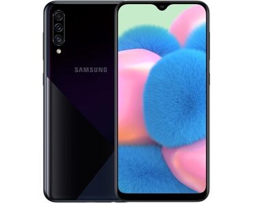 антенна cdma: Samsung Galaxy A30s, Колдонулган, 64 ГБ, түсү - Кара, 2 SIM