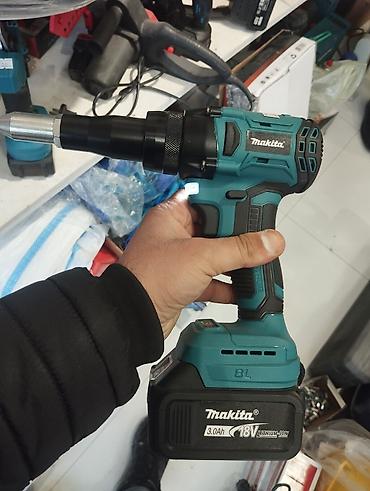 ot bicen traktor: Makita 18V Li-ion akkumulyatorlu pərçimləmə aləti (rivet gun) - — 1