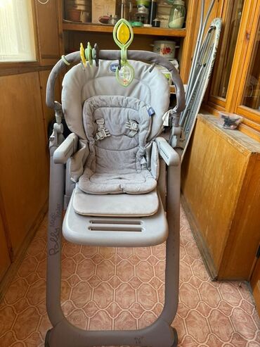 трансформер бешик: Стульчик для кормления, Б/у, Chicco, Пластик, Трансформер, цвет - Серый, Самовывоз