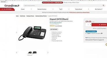 Fiksni telefoni: Gigaset DA710 žičani stočni telefon - LCD ekran sa pozadinskim — 5