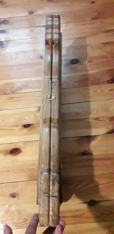 Masaüstü oyunlar: Əl işı taxta tavla dəsti - Material: bərk ağacdan oyma üsulu ilə — 16