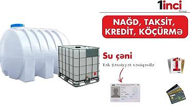 Su çəni - Müxtəlif həcmlərdə su saxlama üçün plastik və IBC tipli çən