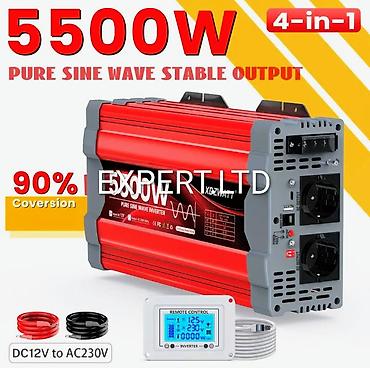 İnverterlər: Yeni Inverter, 1500-3000 Vt, 12 - 220 volt, Ünvandan götürmə, Rayonlara çatdırılma, Ödənişli çatdırılma — 28