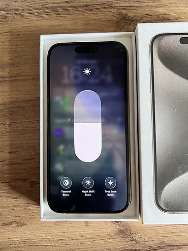 redmi x5: IPhone 15 Pro, Б/у, 256 ГБ, White Titanium, Коробка, 88 % — 6