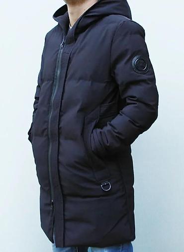 Zimske jakne: Muška zimska parka – crna - Duža parka kroja do sredine butina za — 2