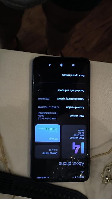 c33 telefon: Redmi 9T, 128 GB, rəng - Mavi, Barmaq izi — 2