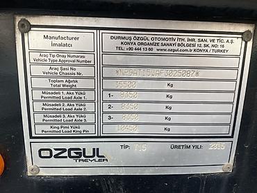 maşın guzgu: Ceki-7400 kq Ili-2015 Xüsusiyyətlər: - Marka/model: Özgül Trailer — 8