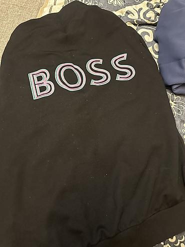 спортивка: Мужской спортивный костюм, M, Hugo Boss, Б/у, цвет - Черный, Самовывоз — 2