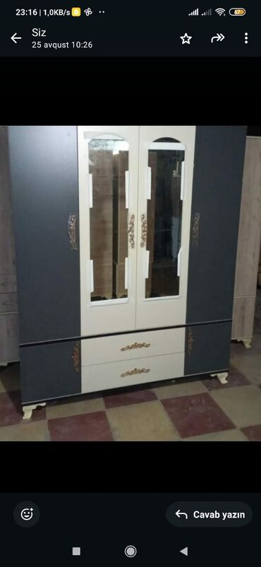 Dolablar: Yeni, Açılan, 4 qapılı Düz dolab, Qarderob, paltar dolabı, Azərbaycan — 6